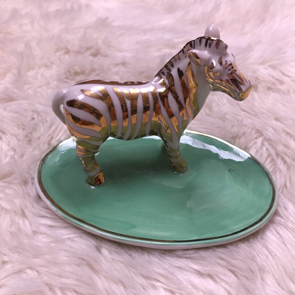Anthropologie Other - New Anthropologie zebra safari jewelry zenny dish